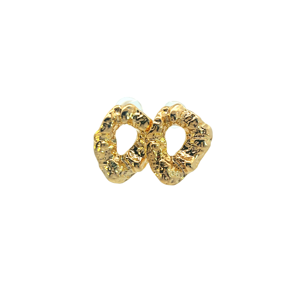 Hammered Circle Earrings