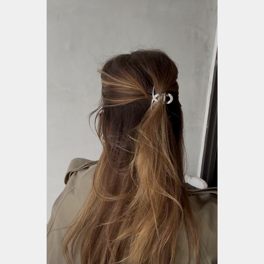 Small Hair Clip Silver