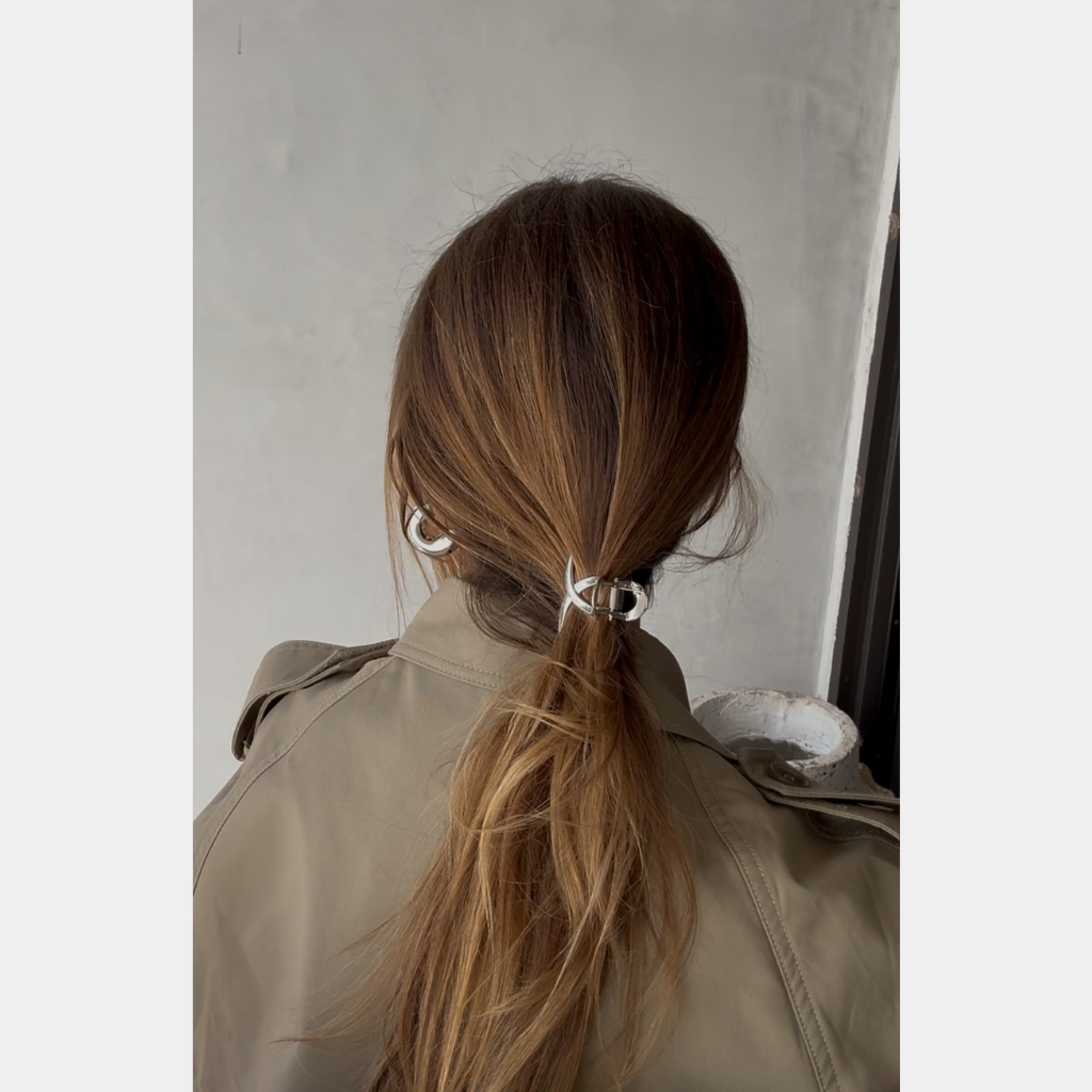Small Hair Clip Silver