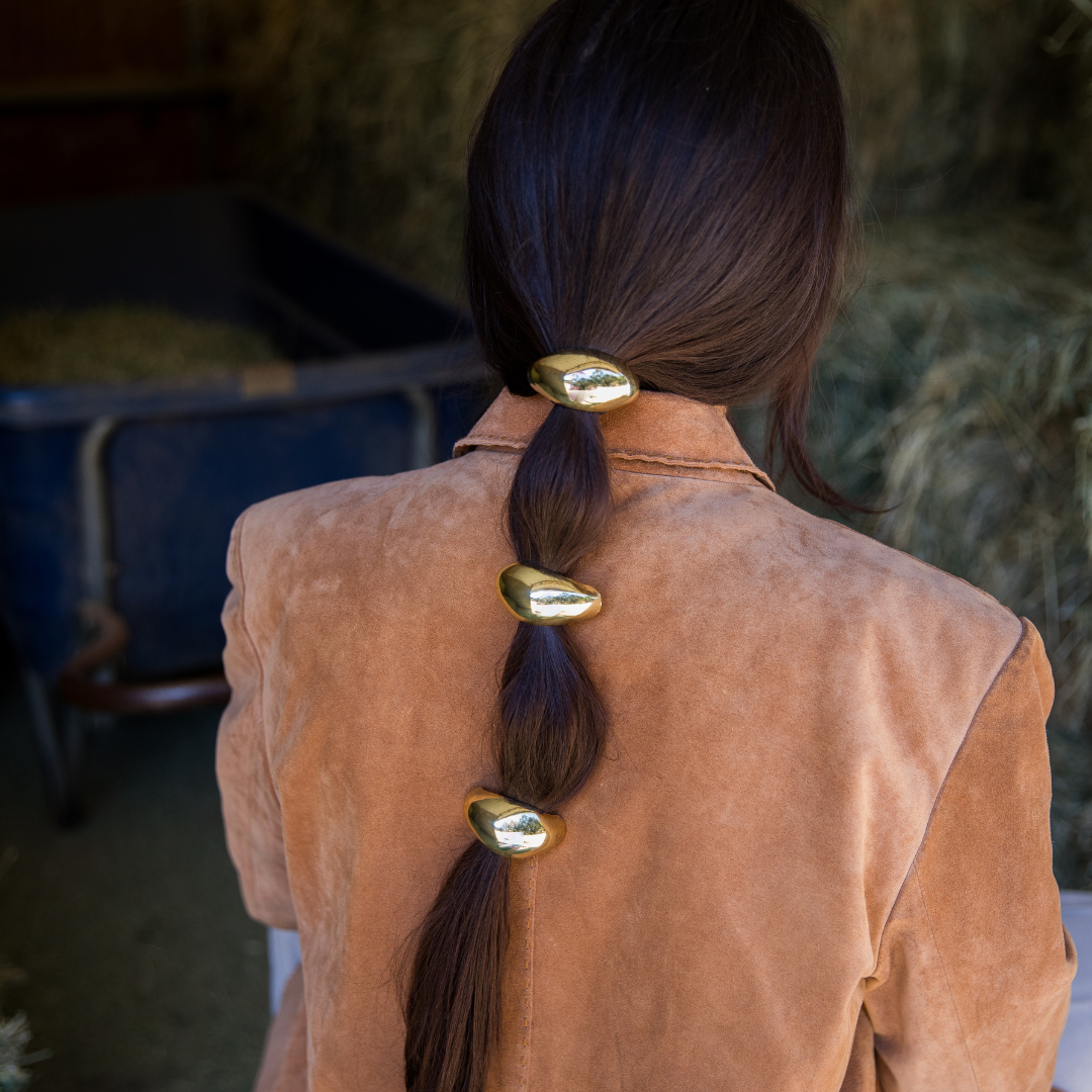 Dome Hair Cuff Gold