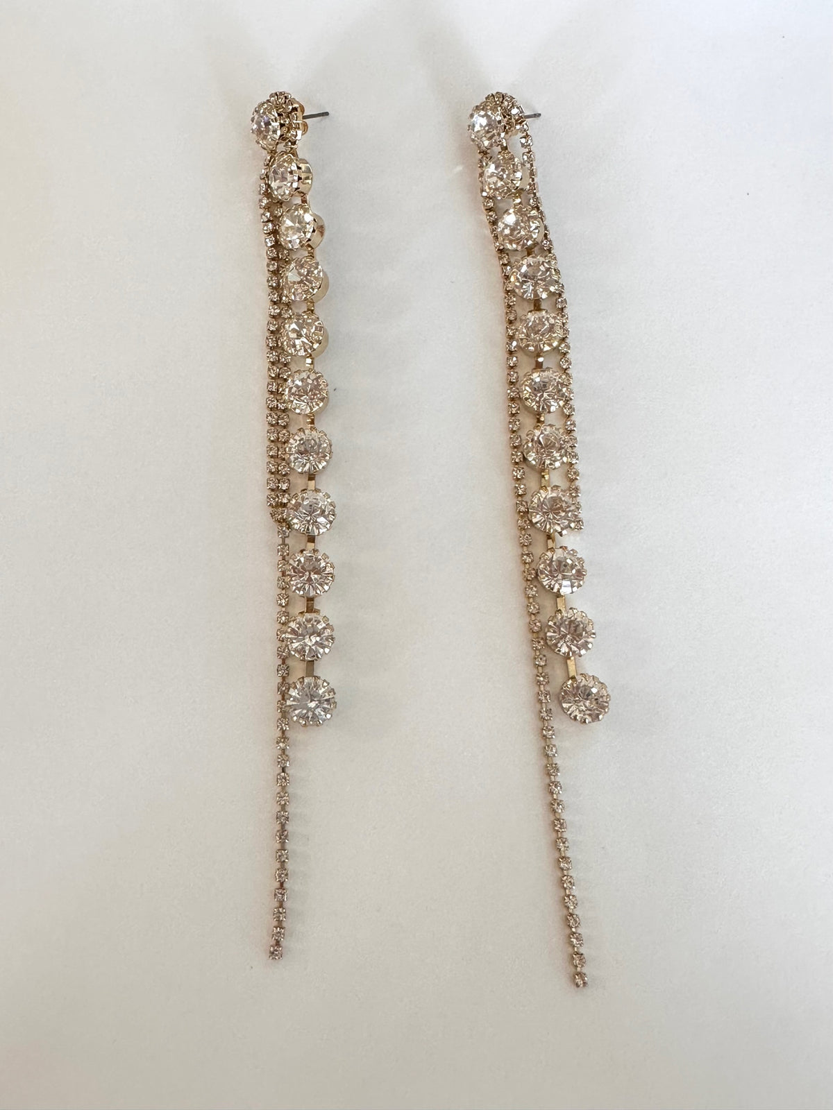 CZ Circle Stone Earrings
