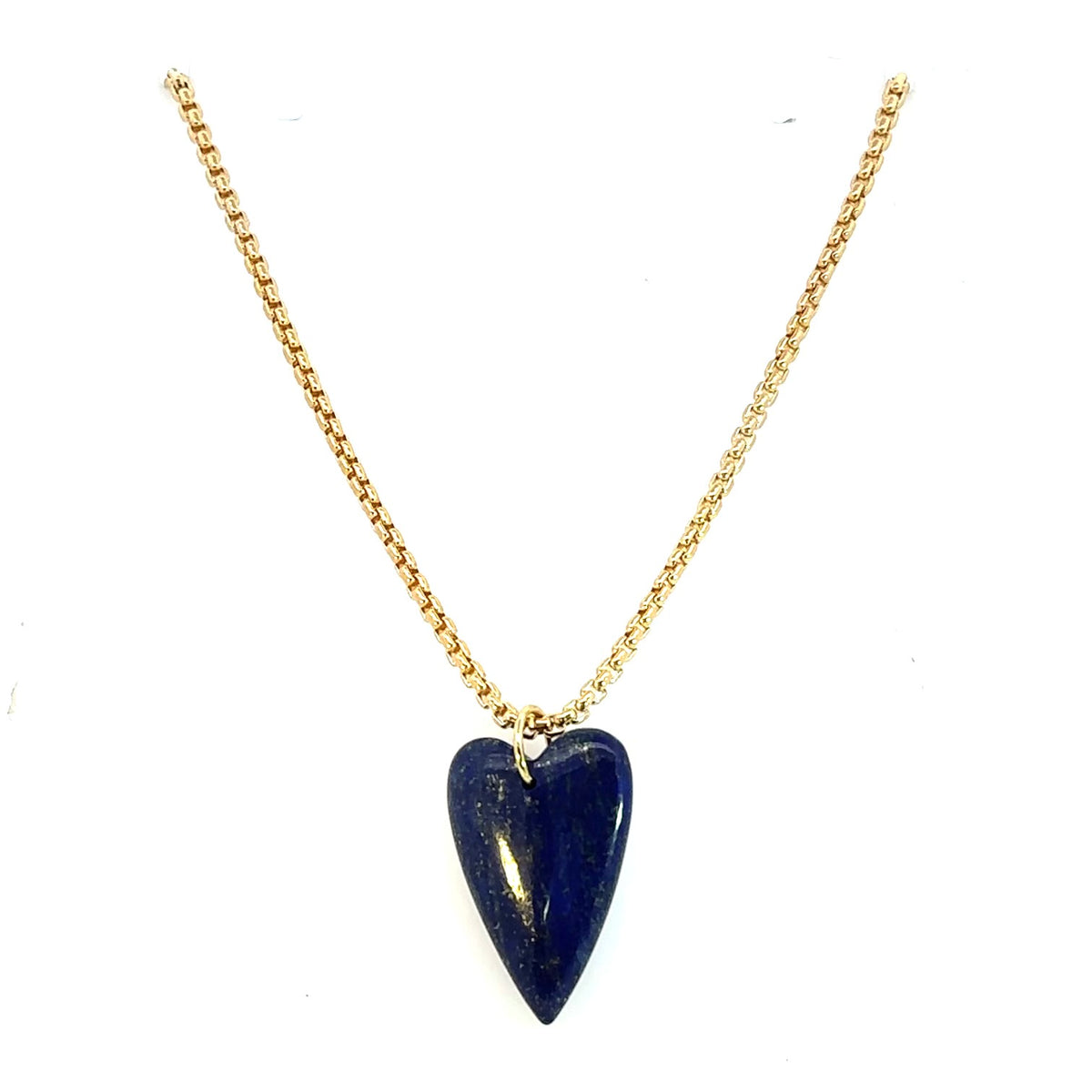 Blue Lapis Heart Necklace