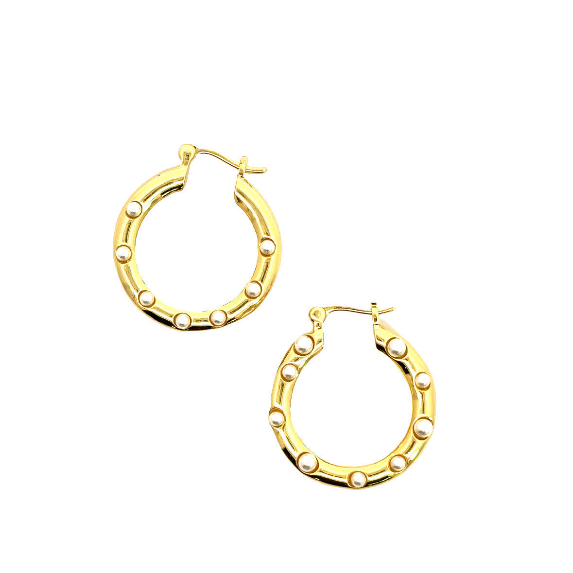 Hoop with Pearl Detail