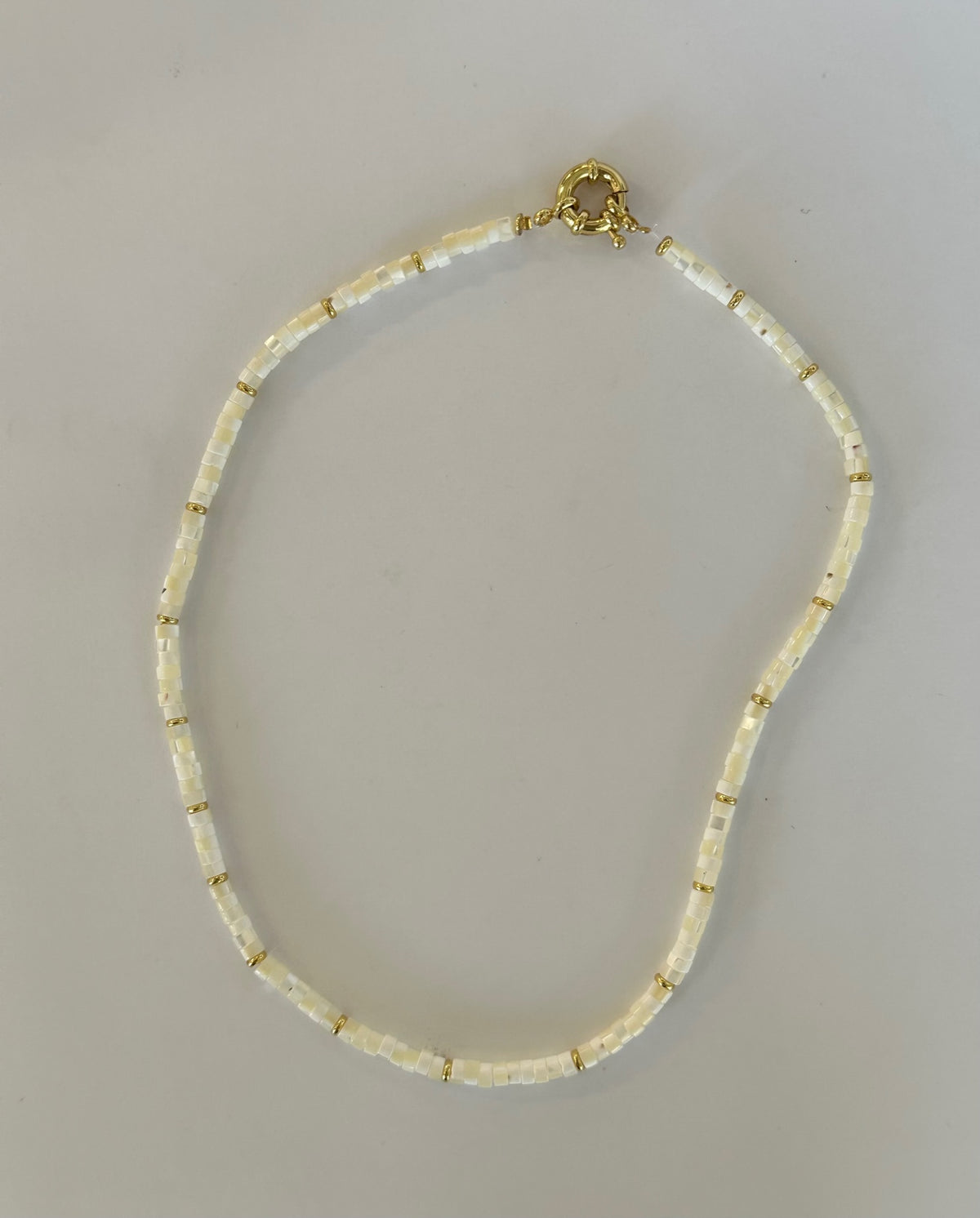 White Bead Necklace