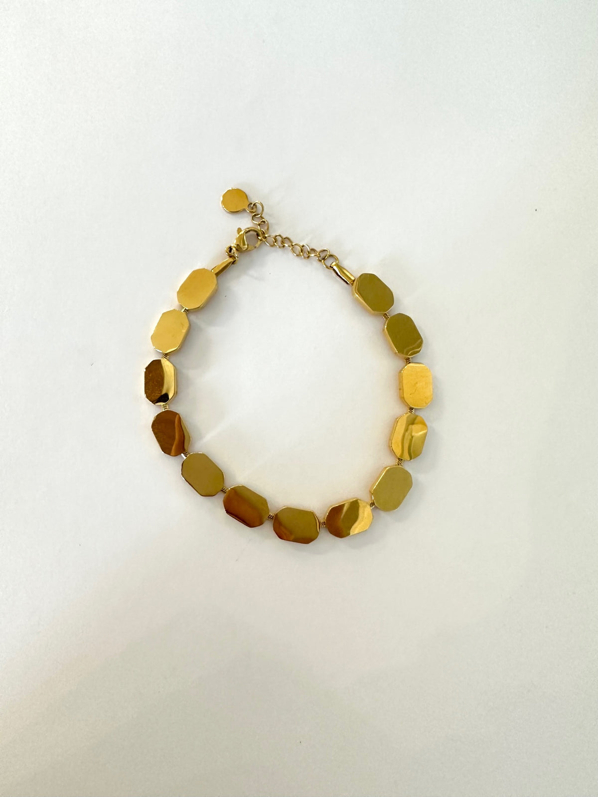 Gold Disc Bracelet