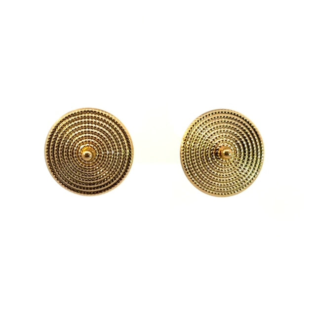 Gold Disc Earrings