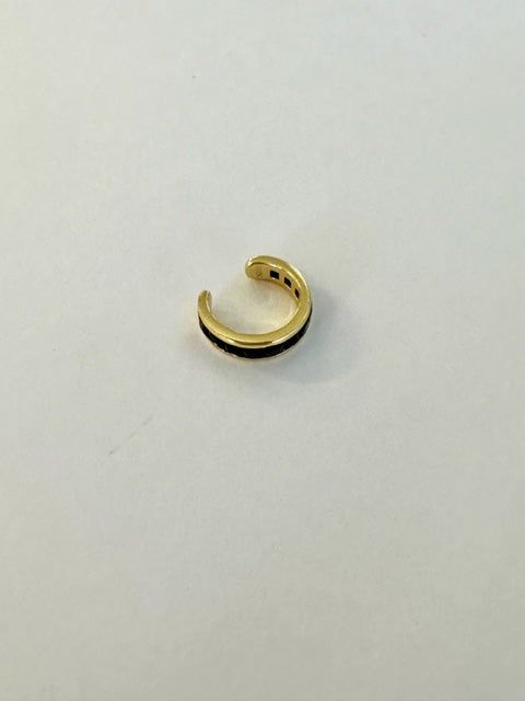 Black CZ Stone Ear Cuff