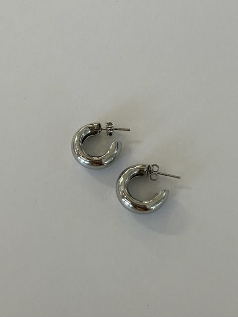 Small Silver Hoop Earrings