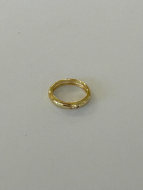Gold Ring with Crystal Stone
