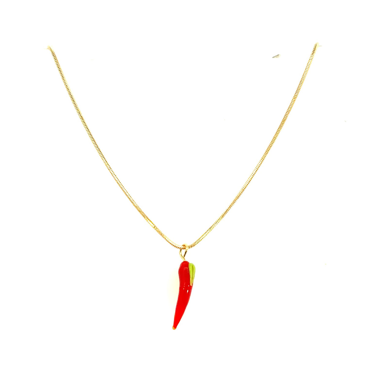 Red Chili Pepper Charm Necklace