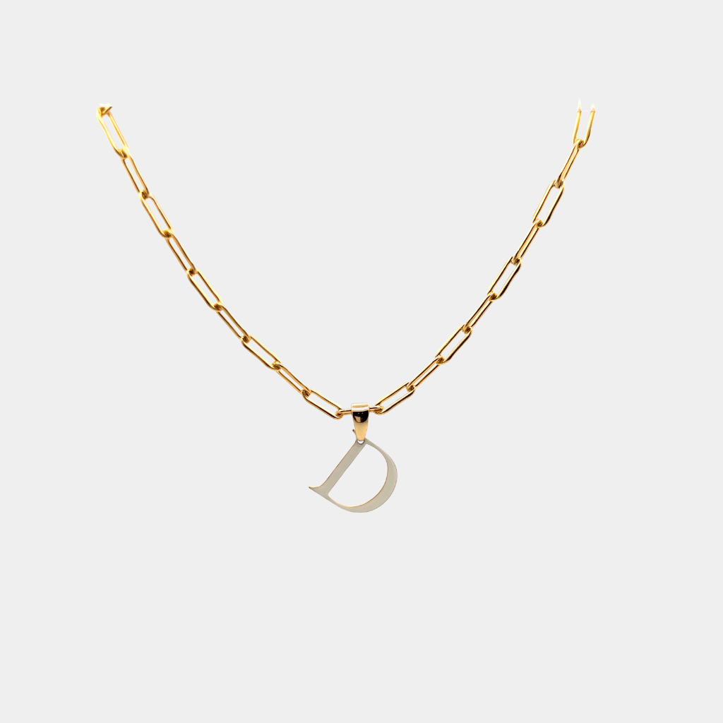 Large Monogram Necklace | 40MM – Michele Jewelry