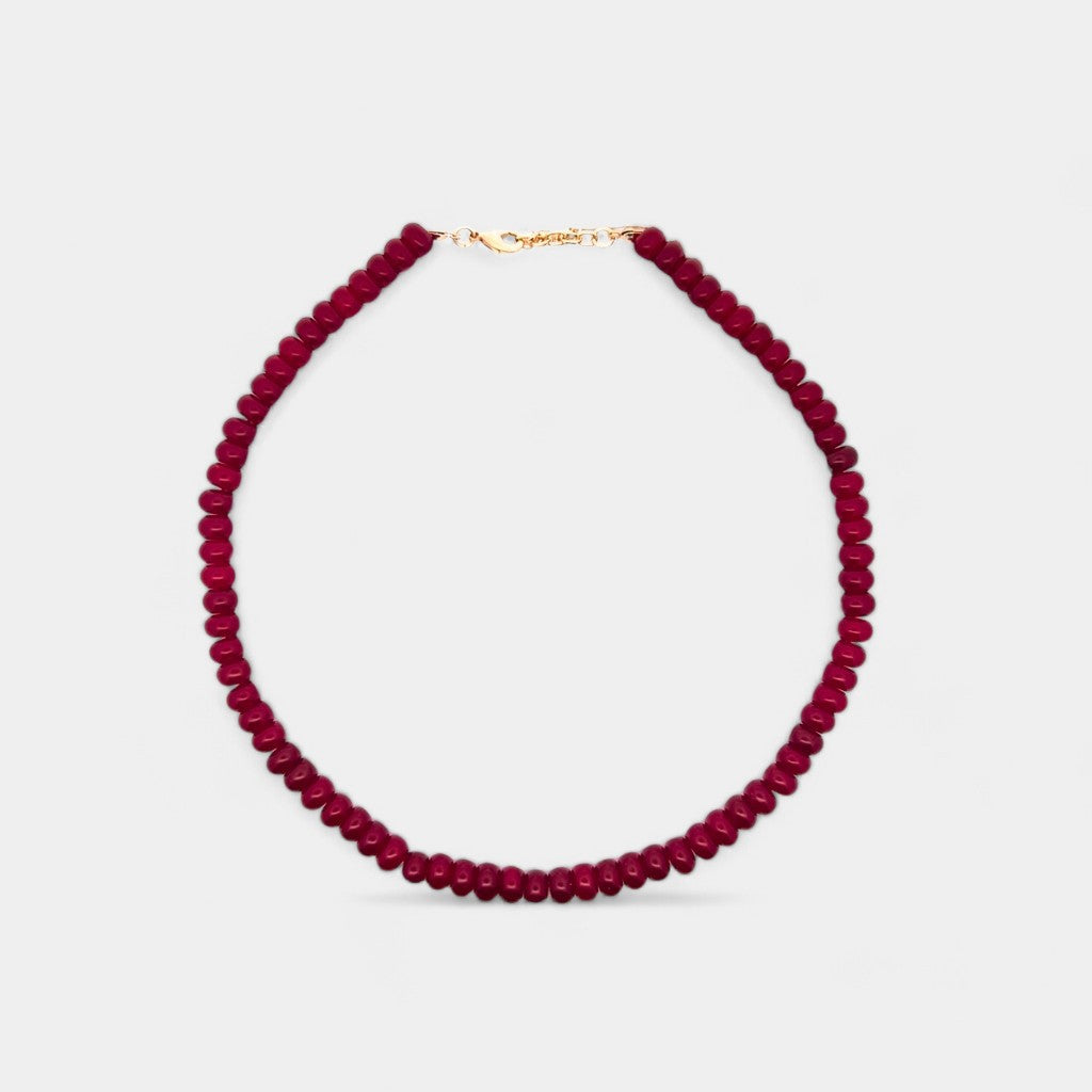 Maroon Quartz Necklace - Jordan Road Maroon Quartz Necklace - Jordan Road