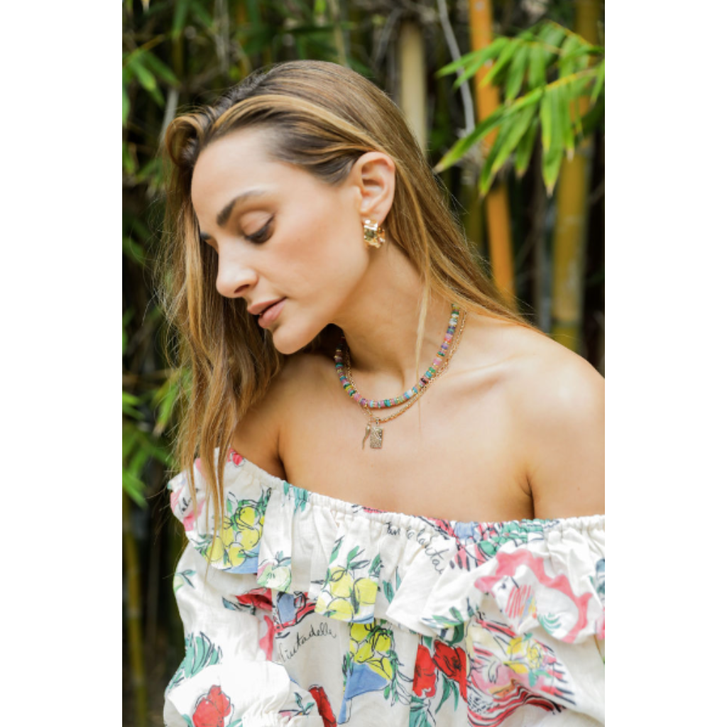 Tequila Sunrise Necklace-Multi