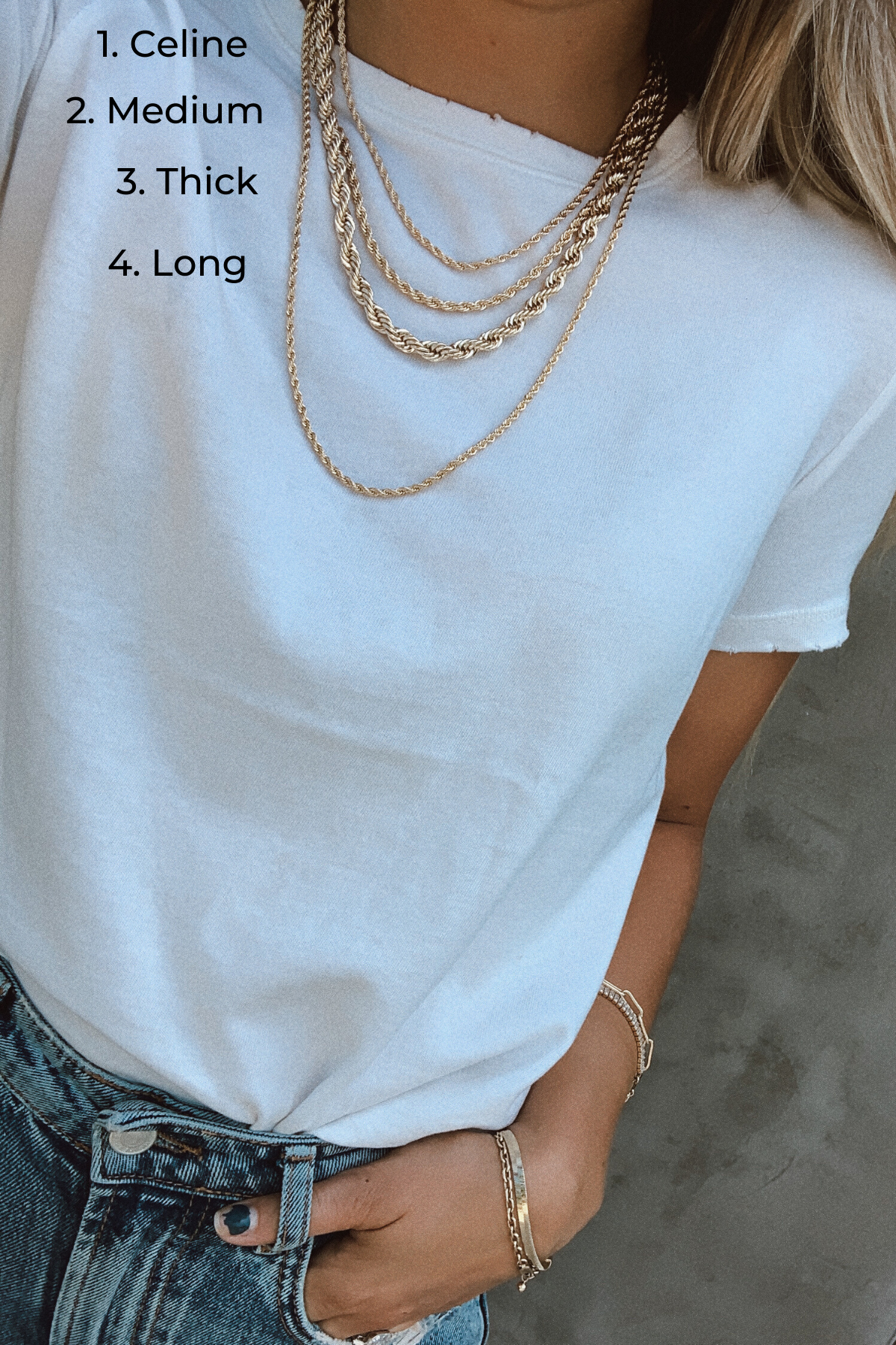 Long thick 2025 chain necklace